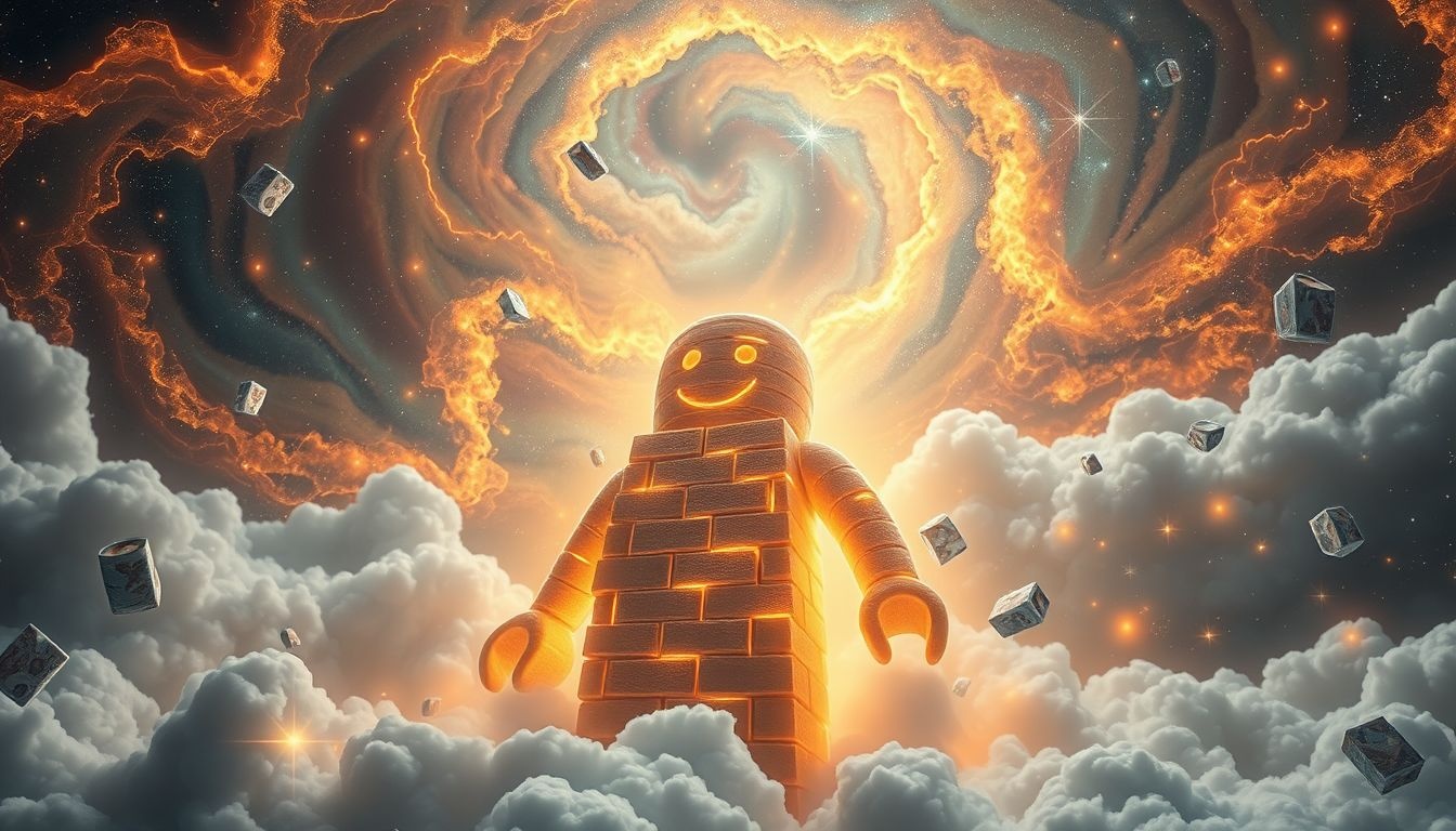 Un maçon souriant symbolise la fierté du travail bien fait.