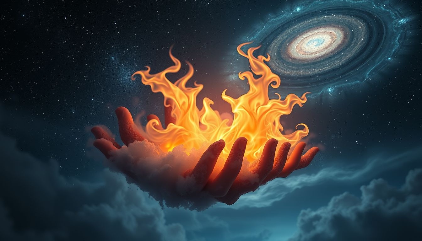 Le feu symbolise transformation profonde, purification et fin nécessaire.