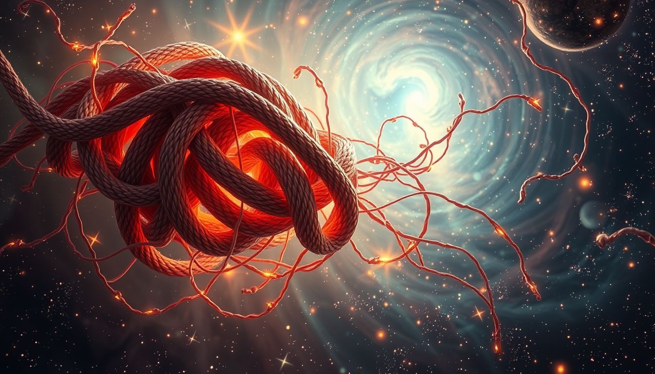 Les nœuds serrés symbolisent souvent stress, anxiété et oppression intérieure.