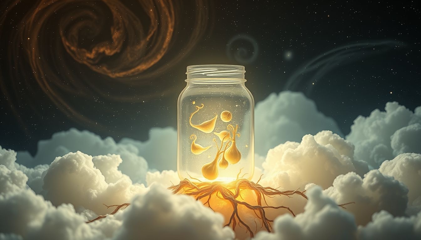 Le petit pot de légumes symbolise stabilité et ancrage émotionnel profond.