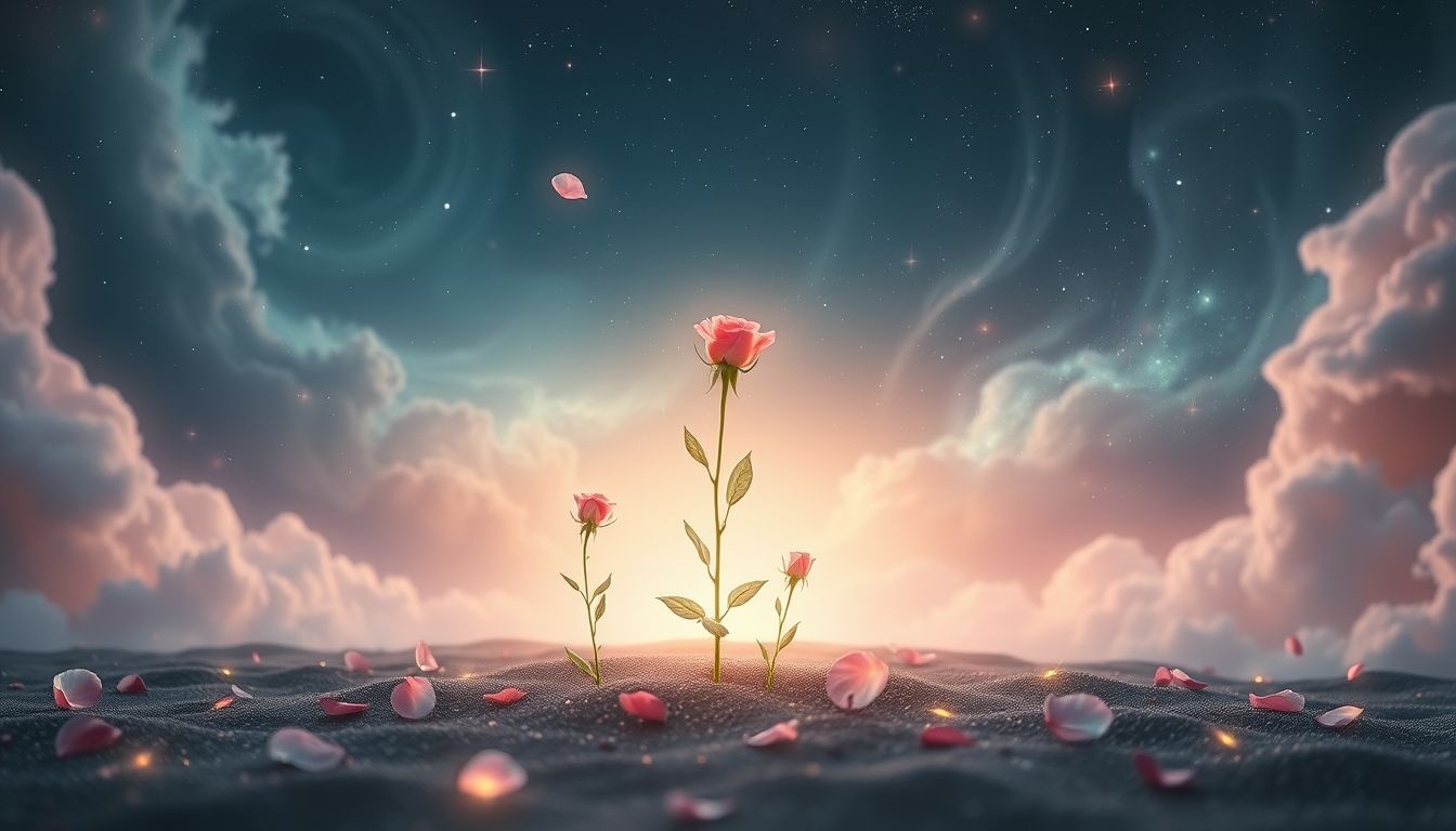 Planter des boutons de rose symbolise nouveaux départs et espoir.