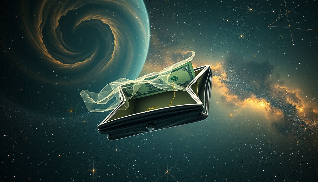 Rêver d'un portefeuille vide symbolise souvent l'anxiété financière profonde.