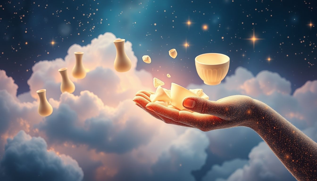 Rêver d’acheter de la porcelaine symbolise un nouveau projet précieux.