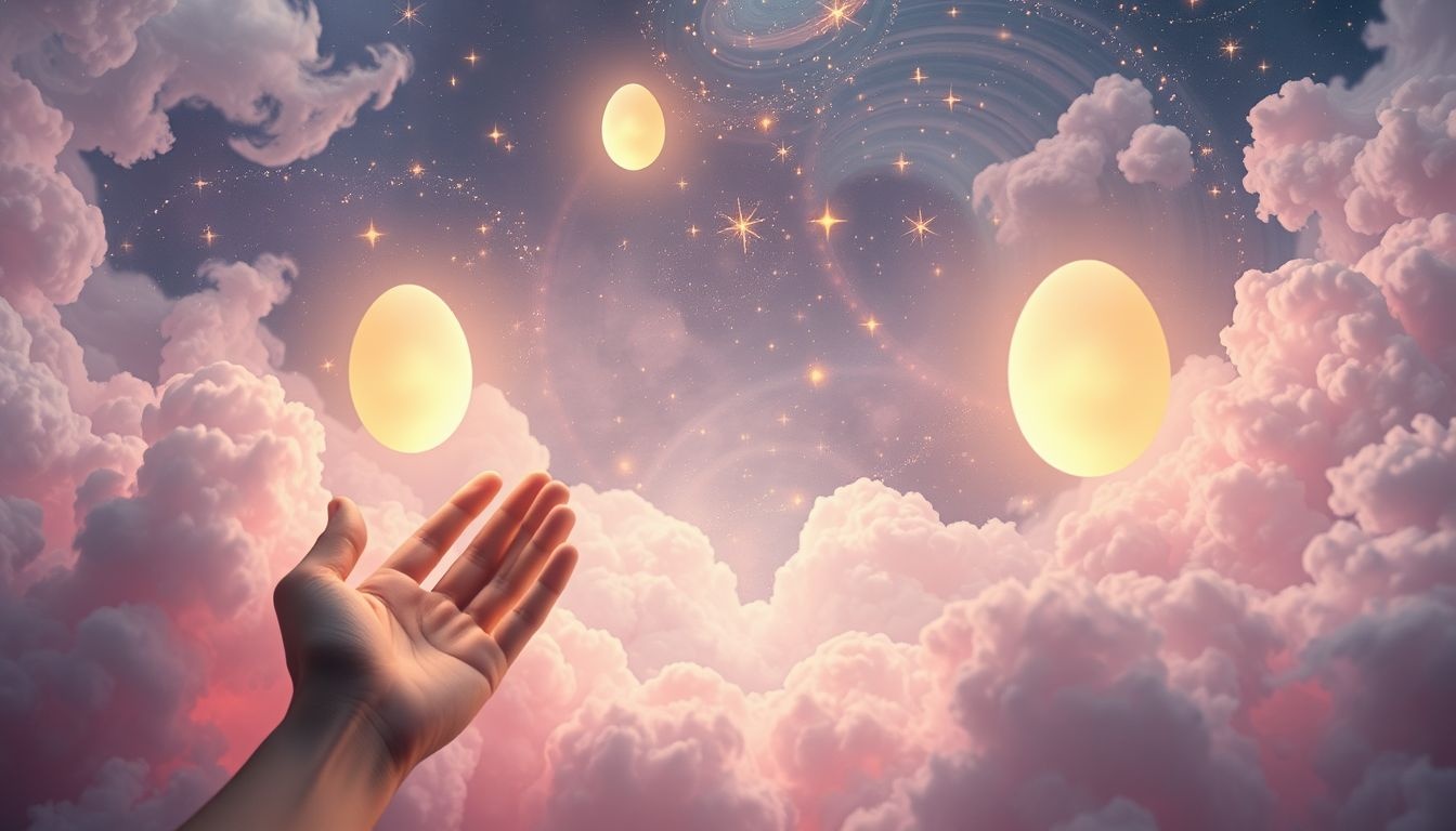 Rêver d'acheter des œufs symbolise espoir et renouveau imminent.