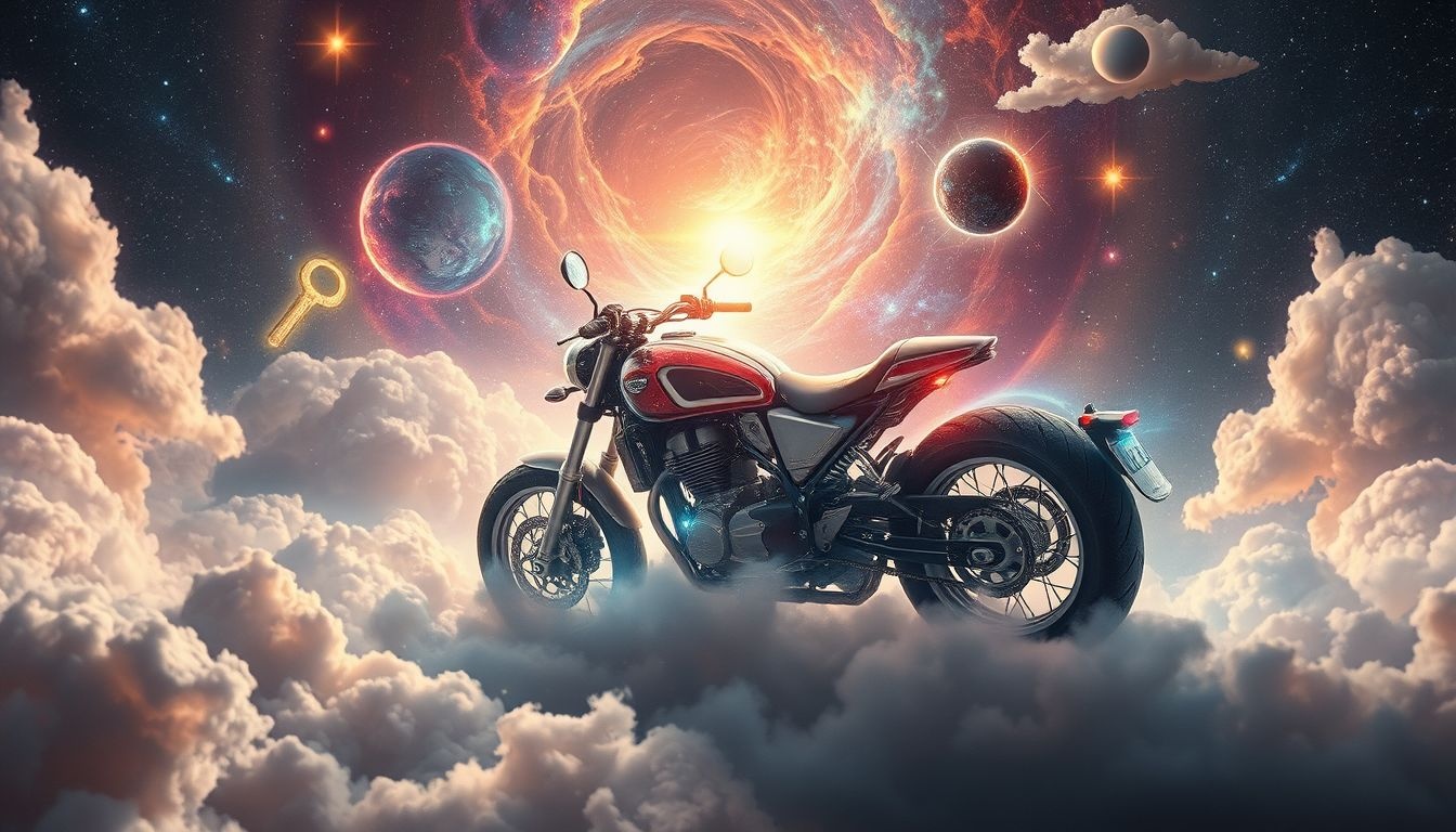 Rêver d'acheter une moto symbolise la quête d'indépendance personnelle.