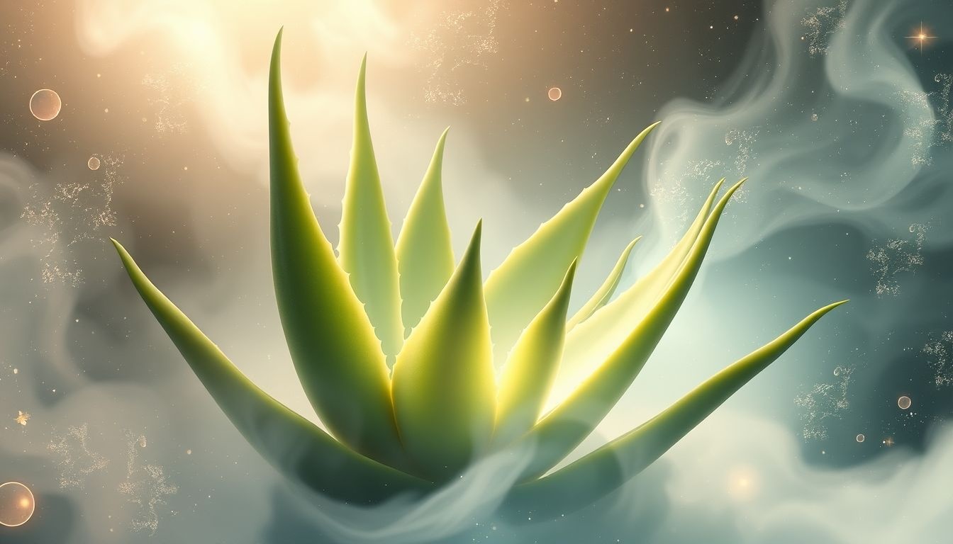 Rêver d'aloès sans épines symbolise une protection douce et apaisante.