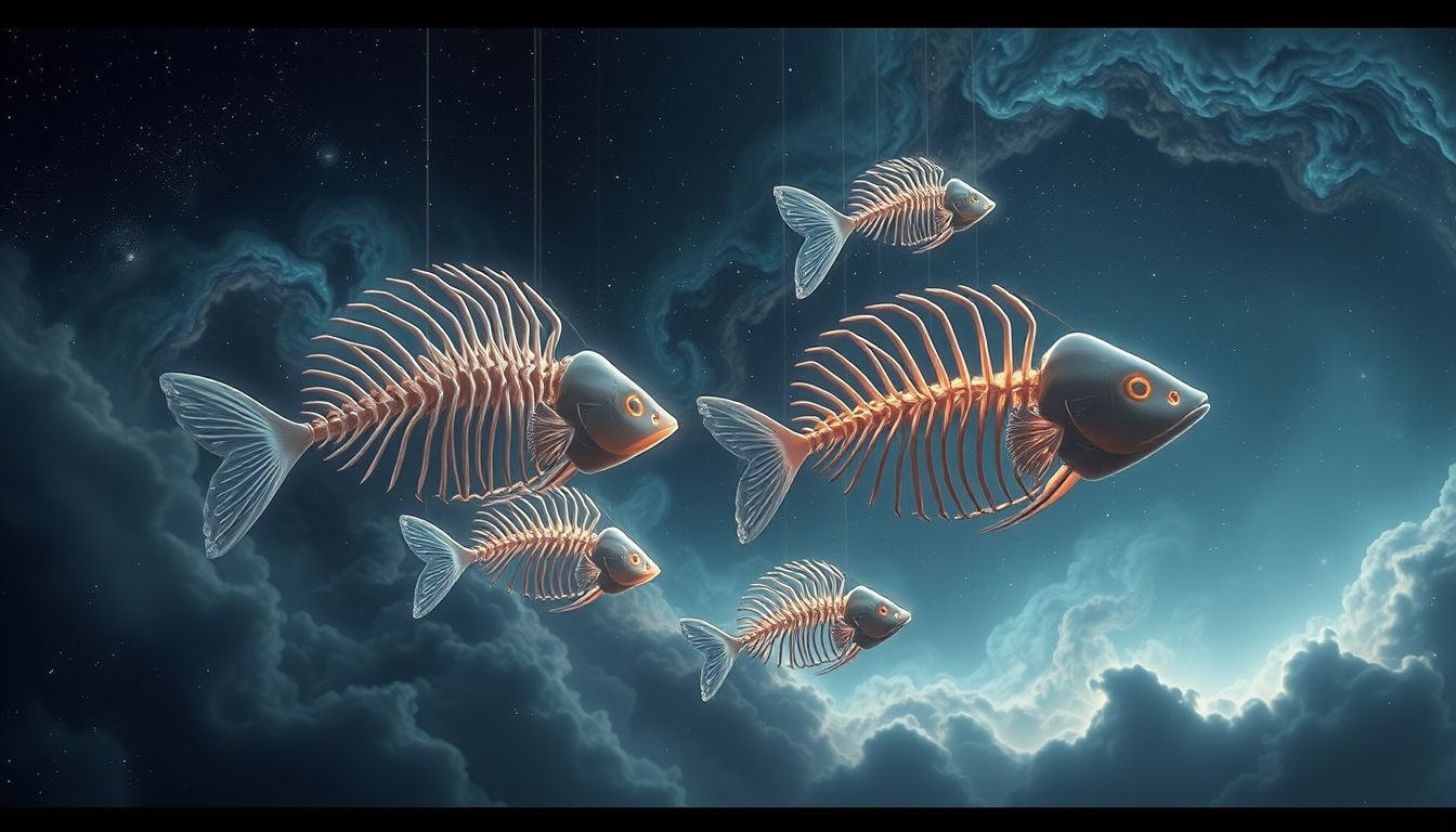 Rêver d'arêtes de poisson parlant symbolise un message caché à décoder.