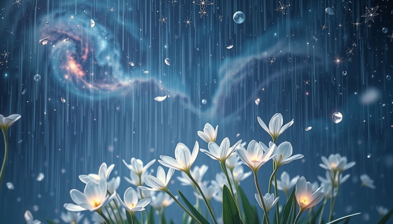 Rêver d'asphodèles sous la pluie symbolise purification et renouveau intérieur.
