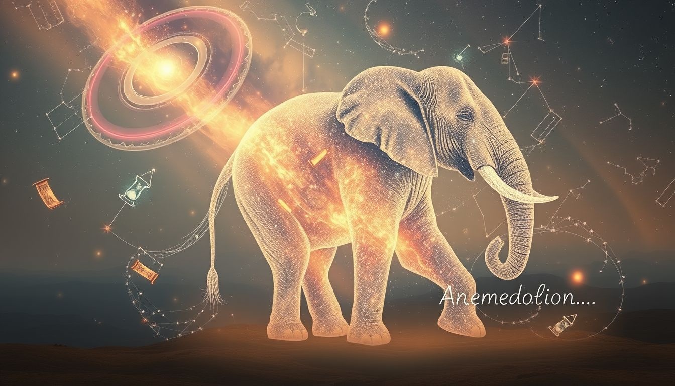 Rêver d’éléphant symbolise souvent sagesse, mémoire et grande patience.