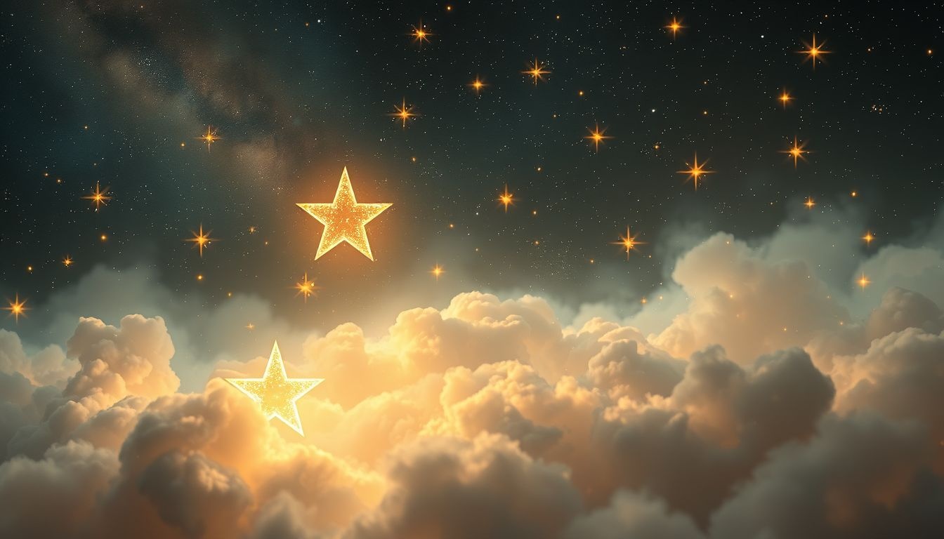 Rêver d'Étoiles de Noël symbolise espoir et lumière intérieure.
