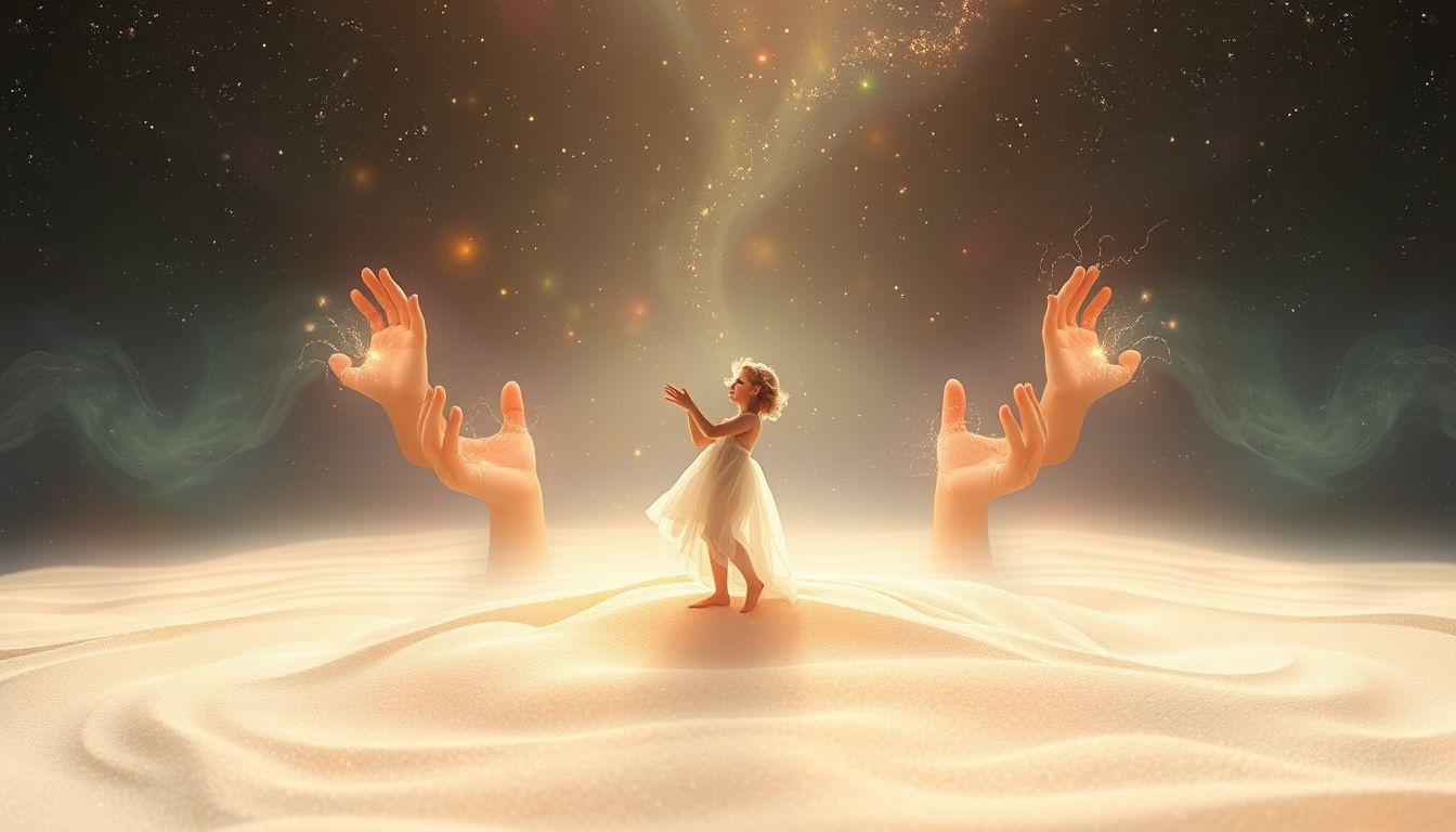 Rêver d'aide face aux sables mouvants symbolise soutien vital extérieur.