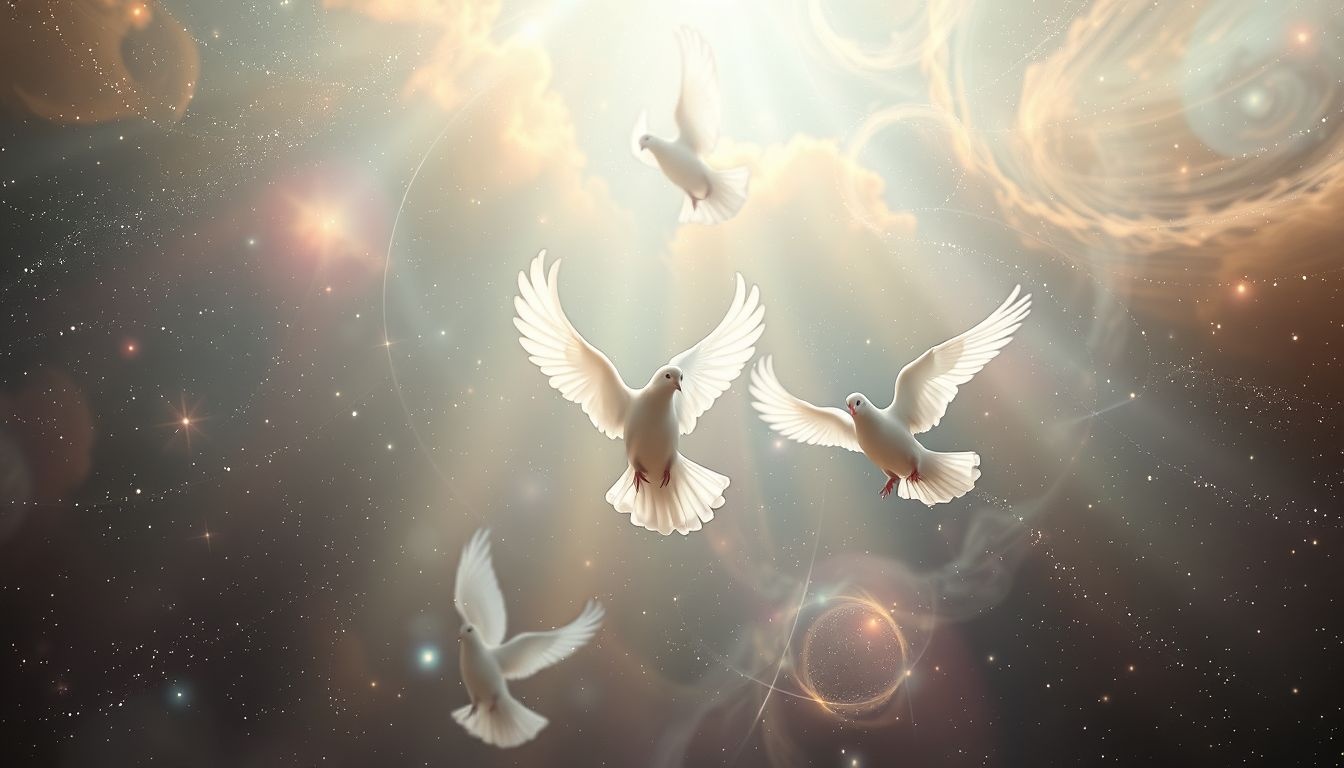 Le roucoulement de la tourterelle symbolise paix intérieure et guidance.