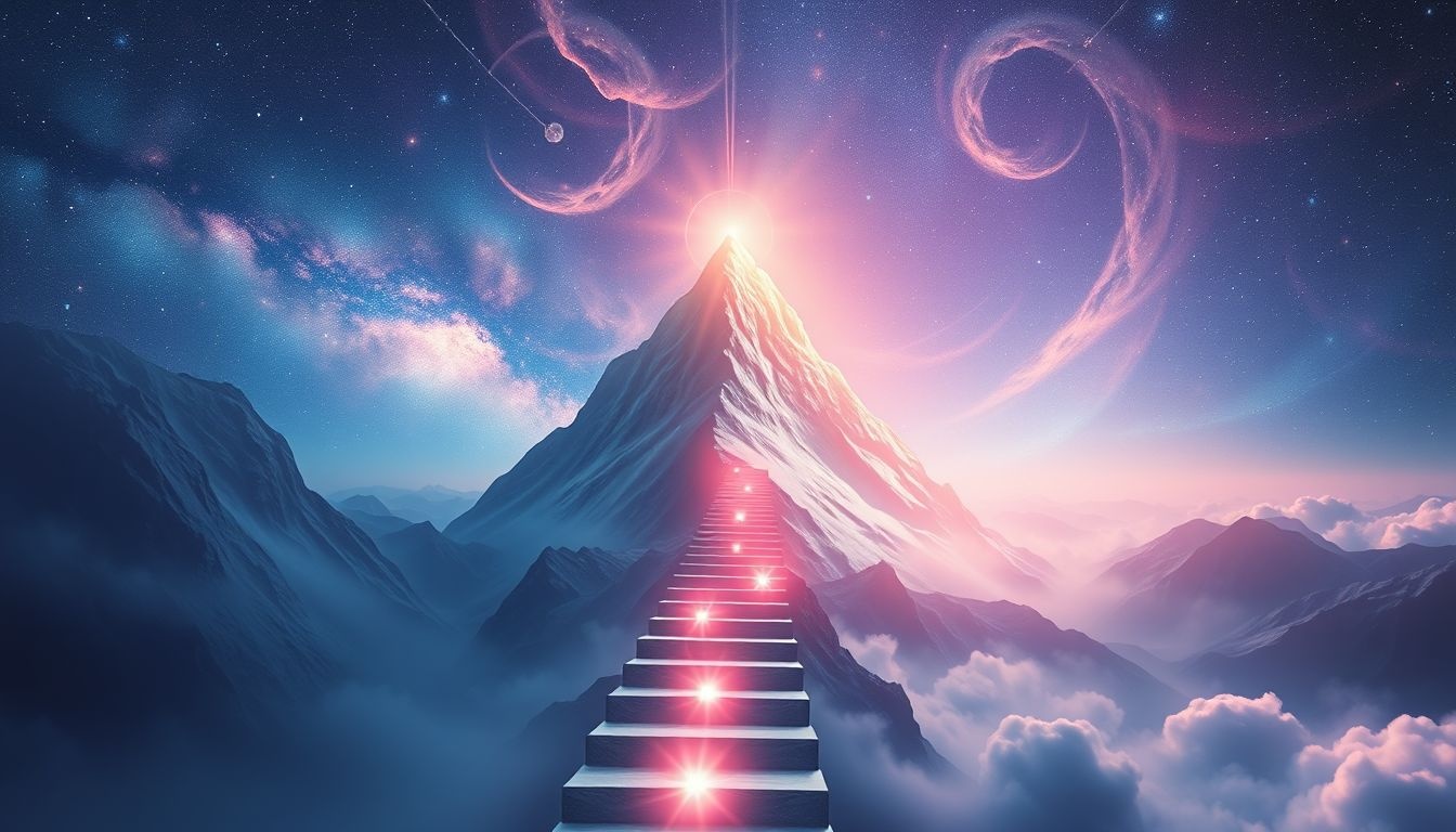 Rêver d'escalader une montagne symbolise persévérance vers le succès.