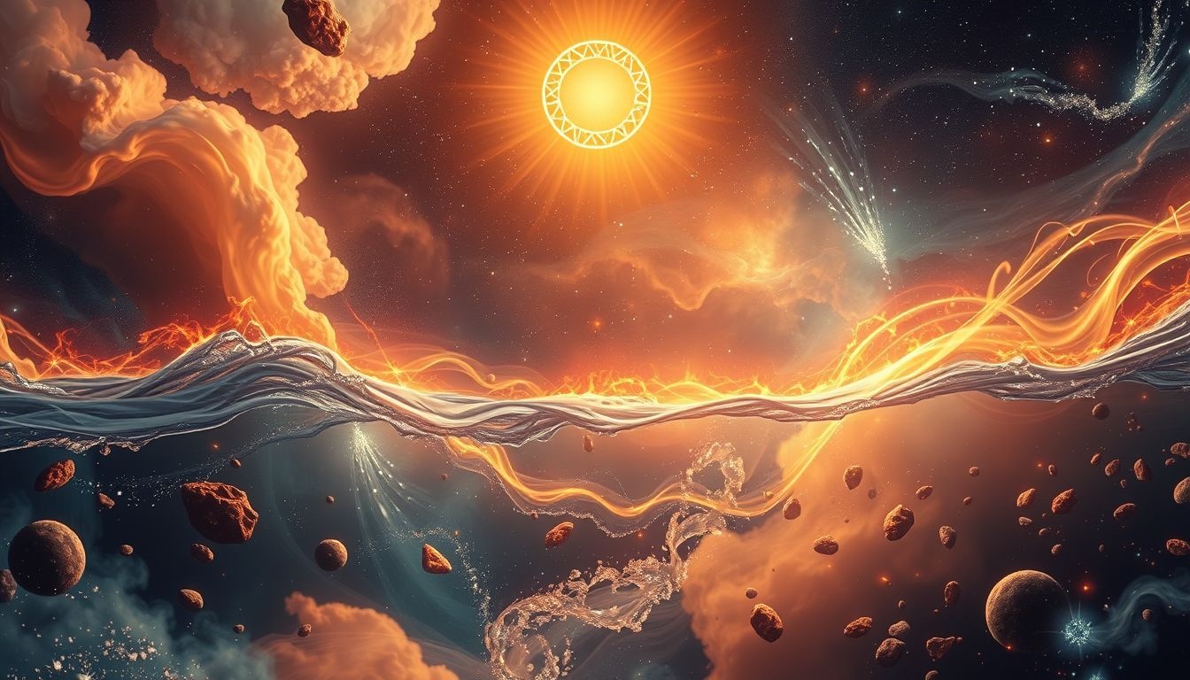 Rêver d’Hélios symbolise l’harmonie entre feu, eau, terre, air.