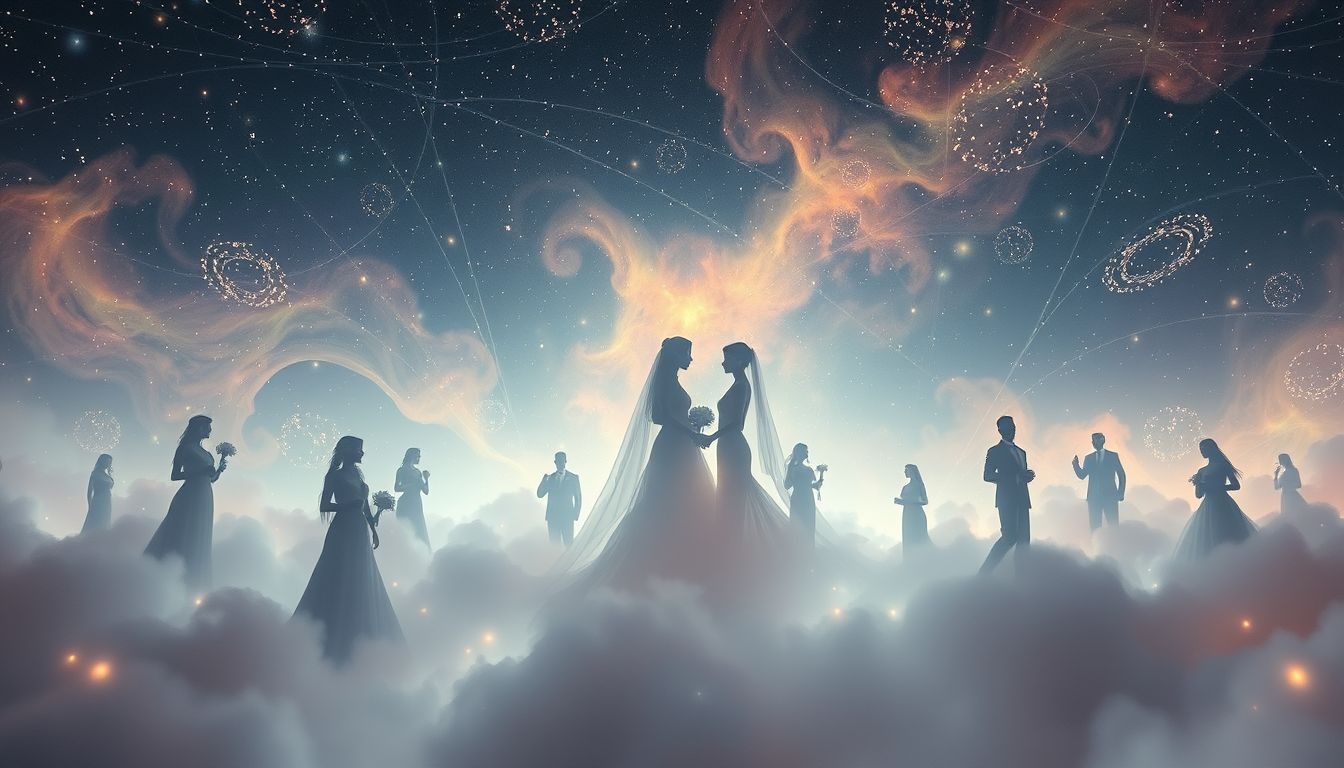 Rêver de célébrités invitées au mariage symbolise le prestige social.