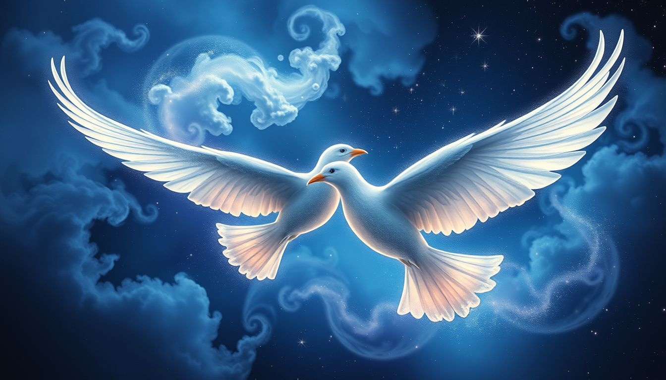 Rêver d'oiseaux accouplés symbolise souvent l'harmonie et l'amour.