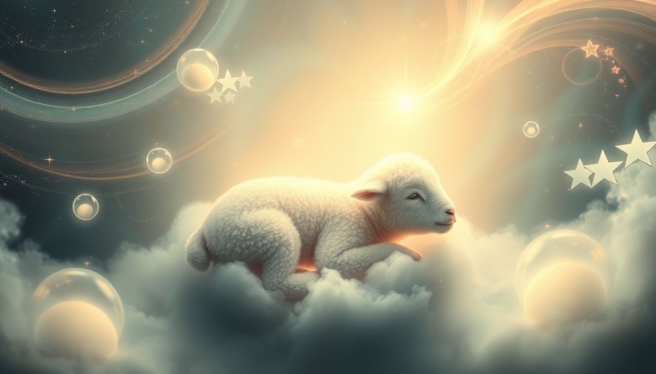 Rêver d'agneau pascal symbolise souvent responsabilité spirituelle et renouveau.