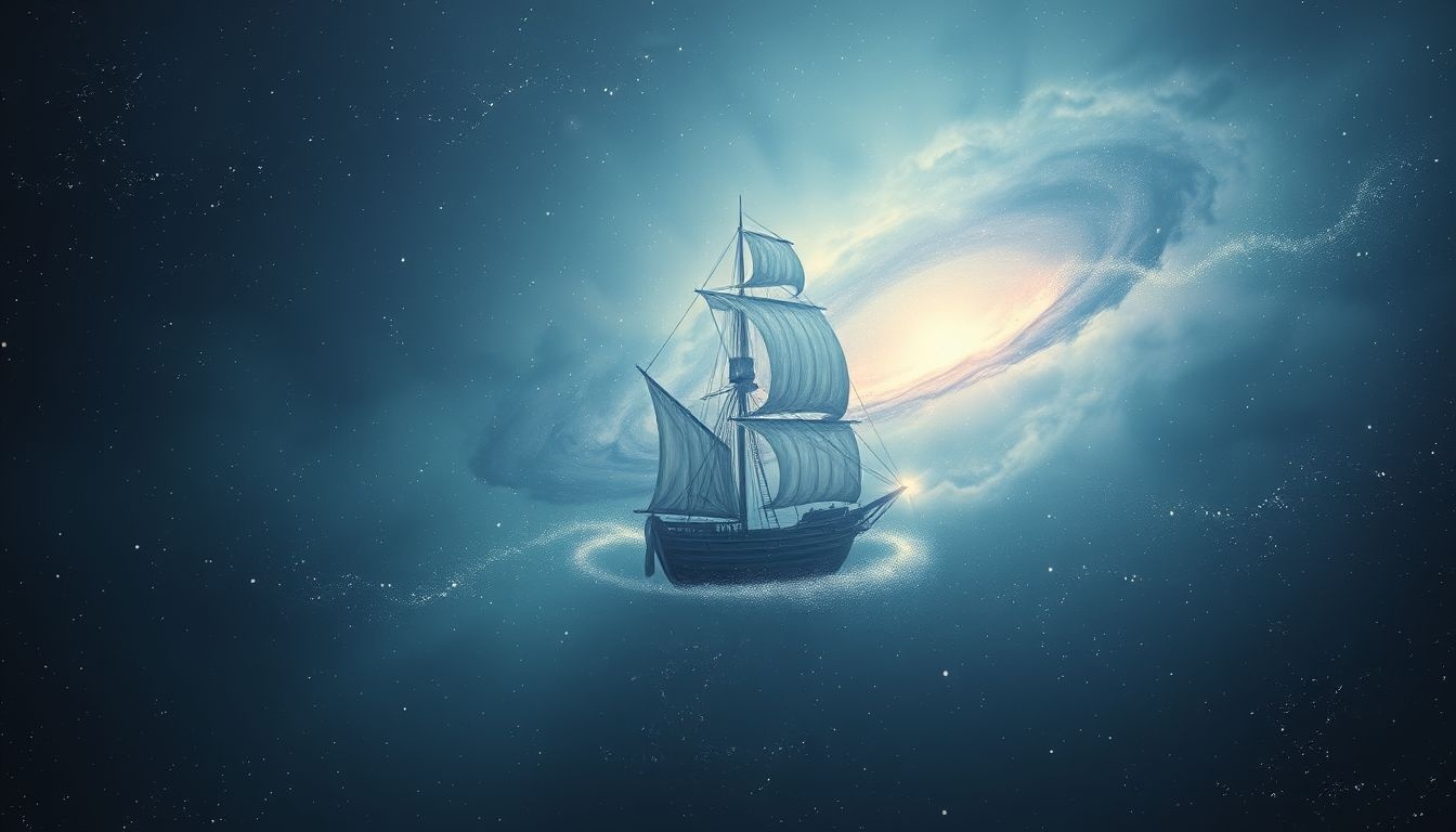 Rêver d’un bateau fantôme évoque des regrets enfouis du passé.