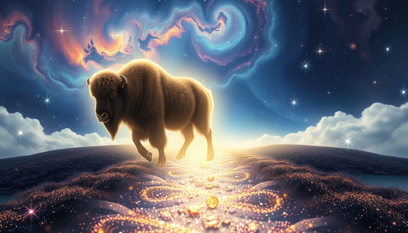 Le bœuf musqué symbolise guidance intuitive vers des choix éclairés.