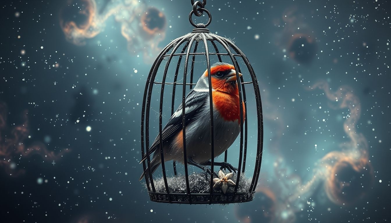 Rêver d’un bouvreuil en cage symbolise l’oppression intérieure profonde.