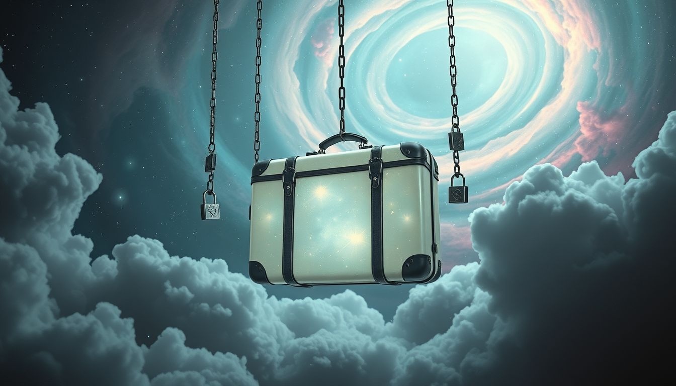 Rêver d’un cadenas sur valise symbolise secrets liés aux voyages personnels.