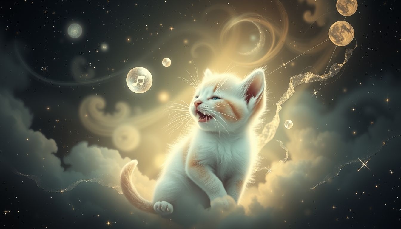 Rêver d'un chaton qui miaule révèle un besoin d'exprimer.