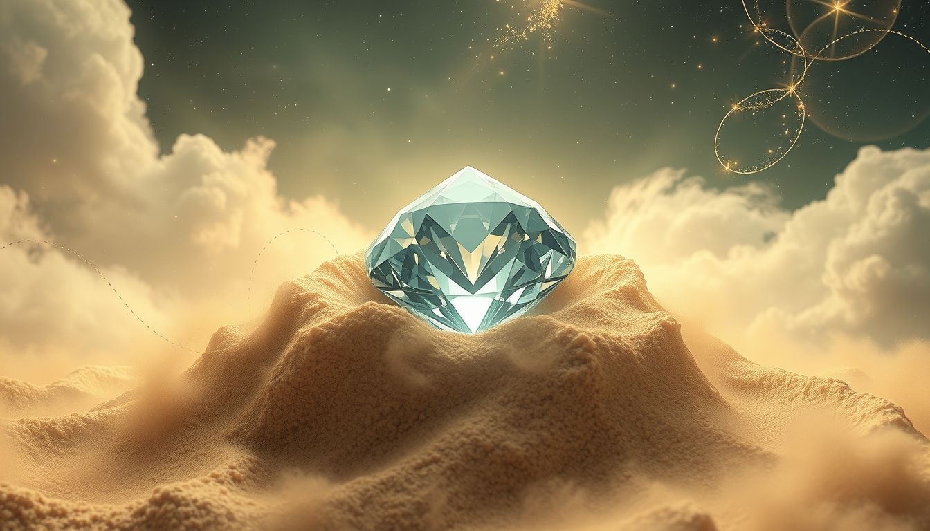 Rêver d’un diamant caché symbolise un talent encore méconnu.