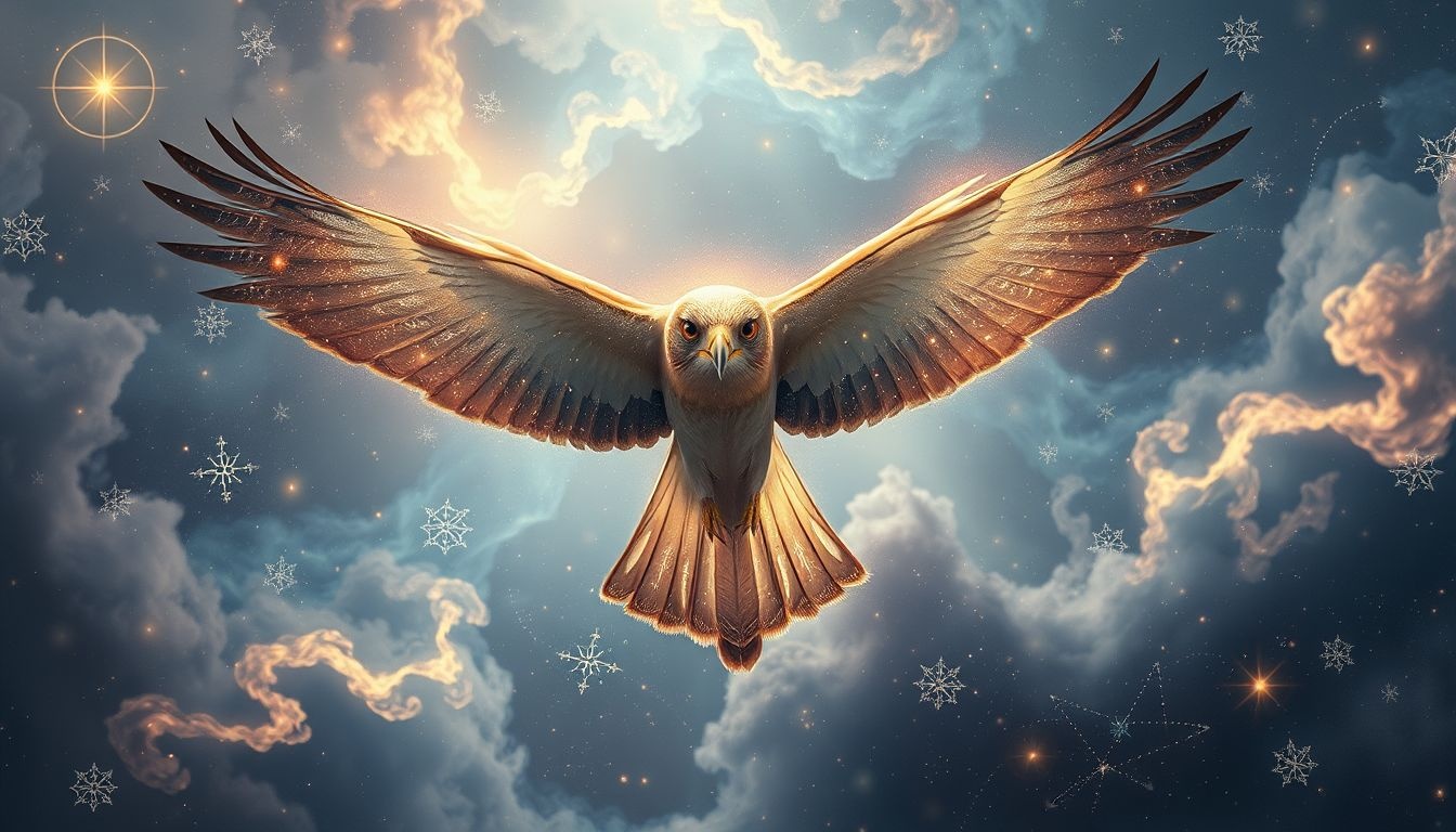Rêver d’un épervier symbolise un guide spirituel vigilant et puissant.