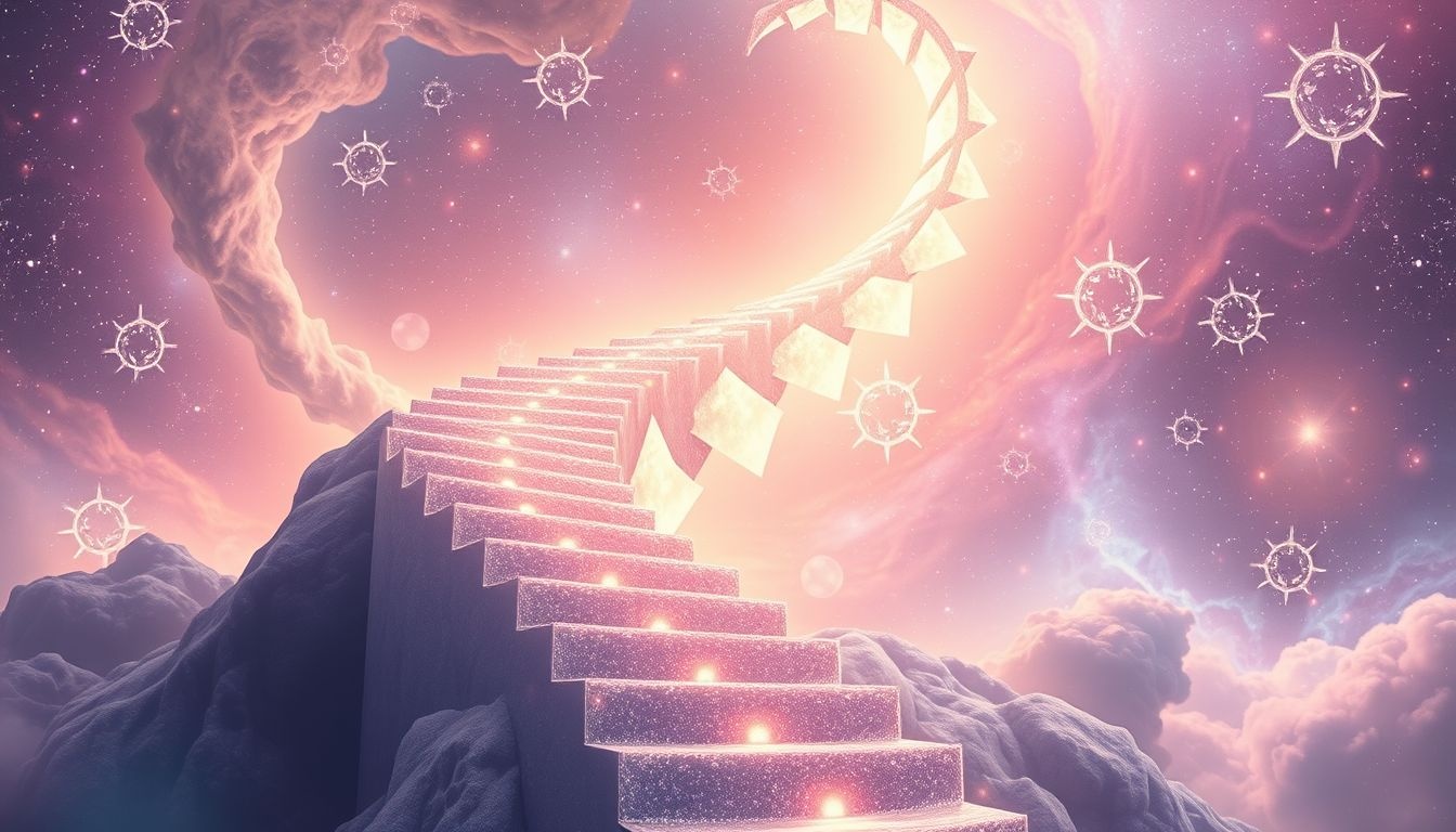 Rêver d’escalier symbolise souvent progrès personnel et défis à surmonter.
