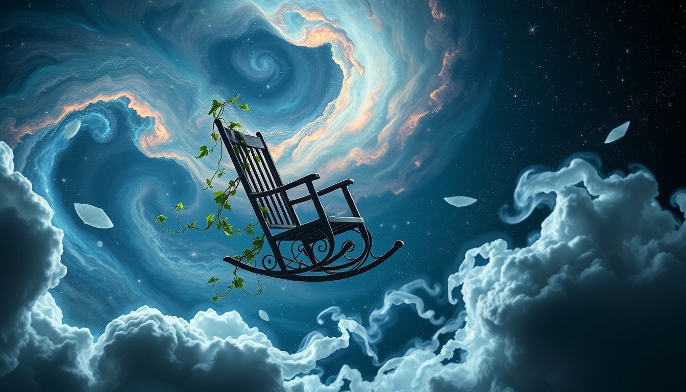 Rêver d’un fauteuil à bascule extérieur symbolise paix et harmonie naturelle.