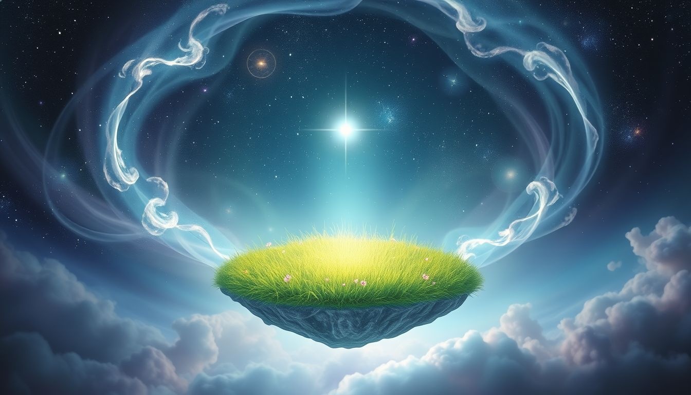 Rêver d'un gazon sacré symbolise l'harmonie spirituelle et divine.