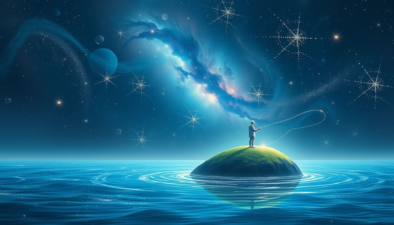 Rêver d’un insulaire pêchant symbolise patience et persévérance durable.