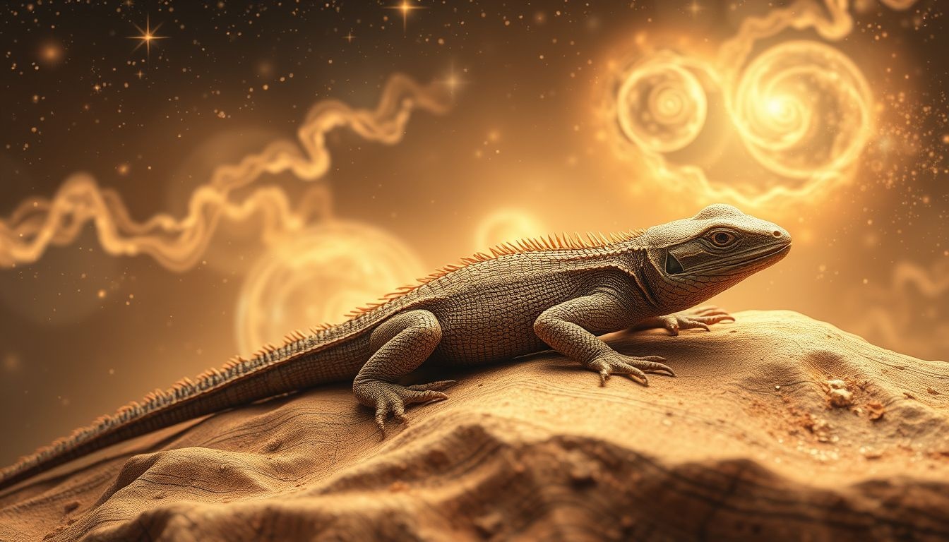 Rêver d’un lézard marron symbolise stabilité et connexion profonde.