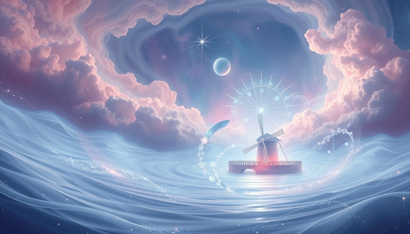 Rêver d’un moulin à eau neuf symbolise un puissant renouveau intérieur.