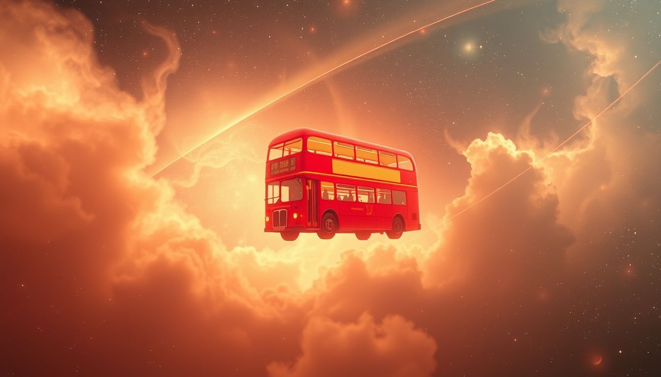 Voir un omnibus rouge symbolise l’aventure urbaine et l’observation.