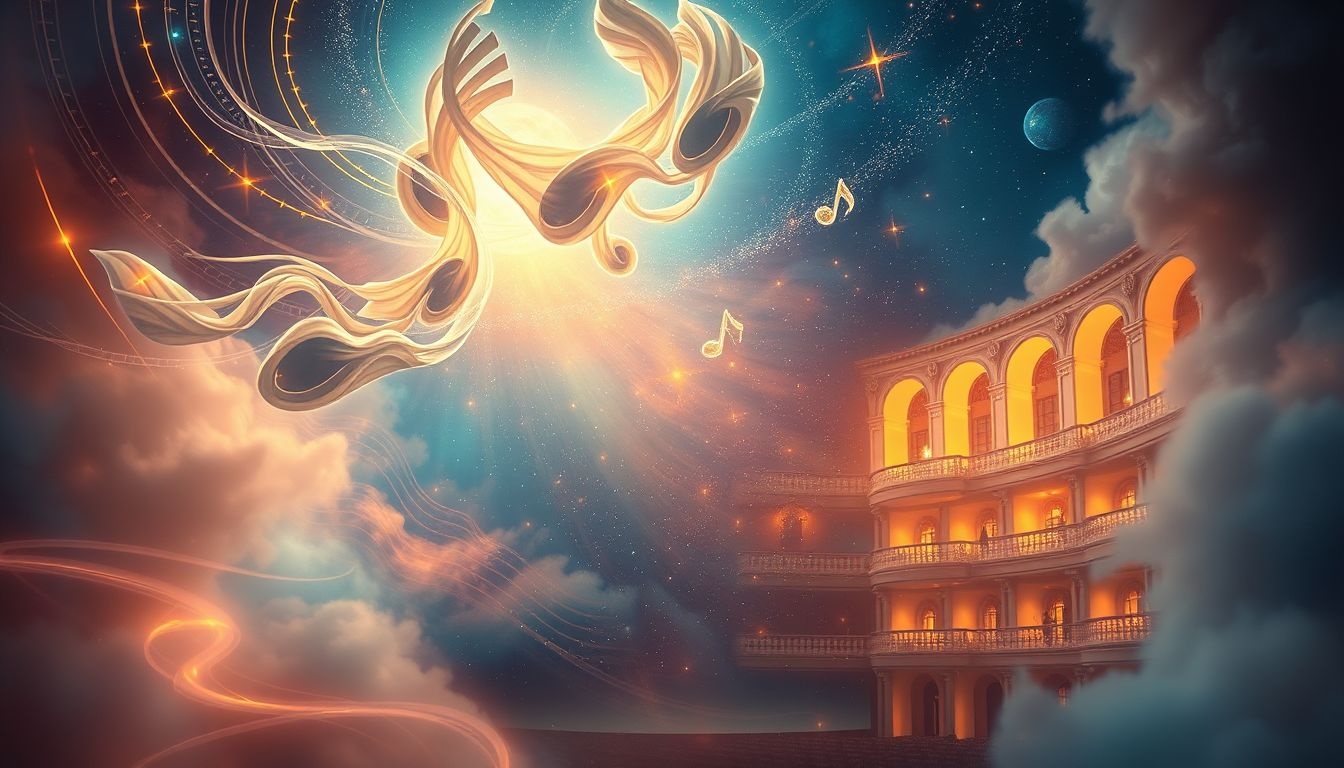 Rêver d’un oratorio en théâtre symbolise harmonie intérieure et créativité.