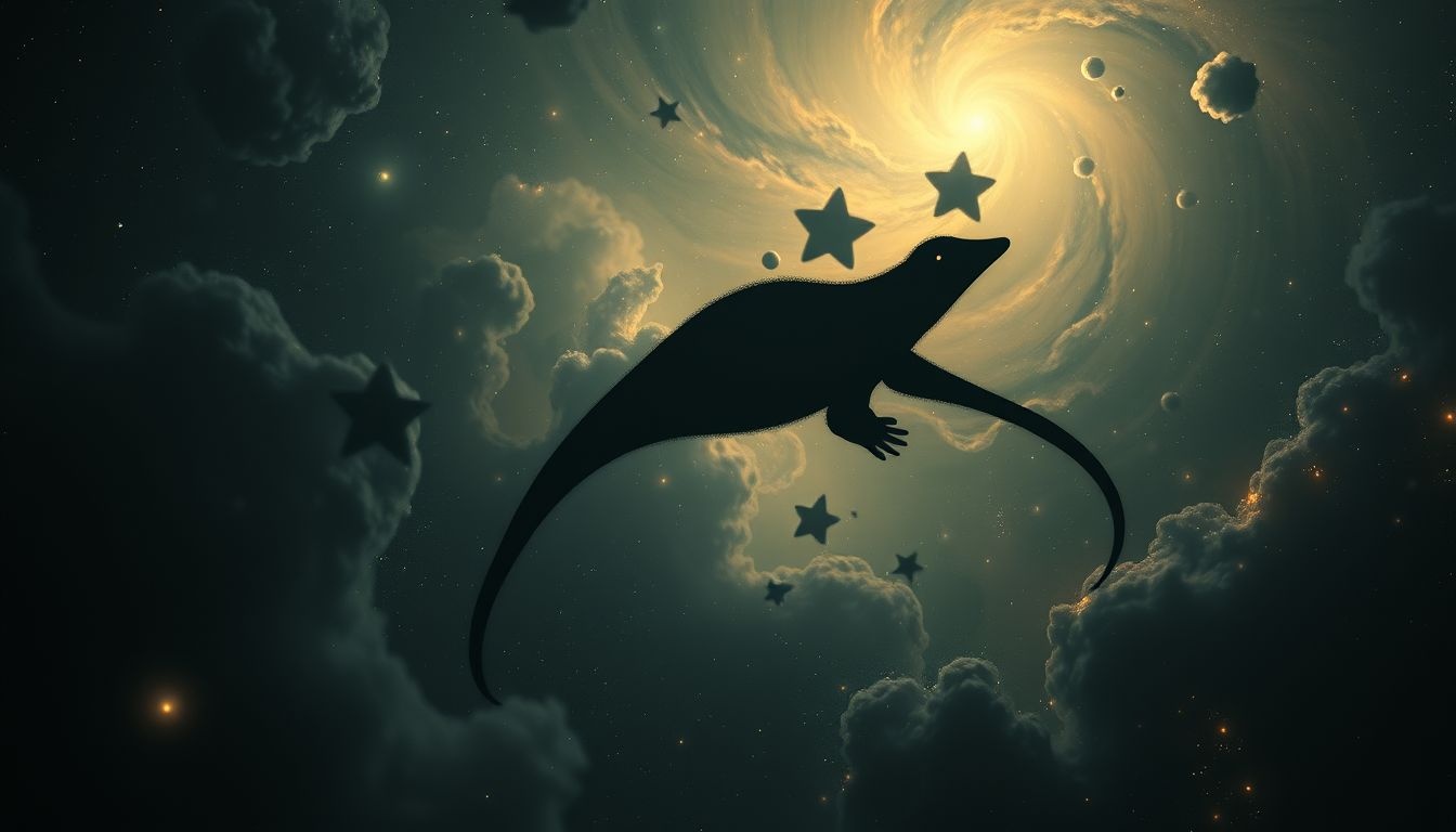 Rêver d’un ornithorynque noir symbolise mystères et aspects cachés.