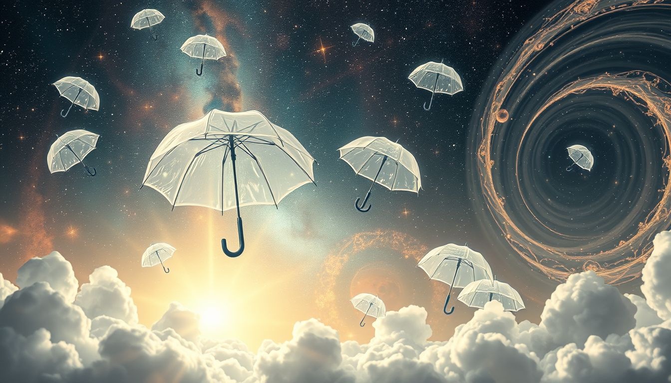 Rêver d’un parapluie lucide symbolise contrôle des aléas de vie.