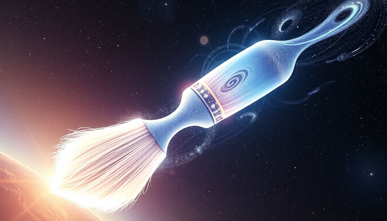 Rêver d'un pinceau géant révèle une ambition artistique intense et visible.