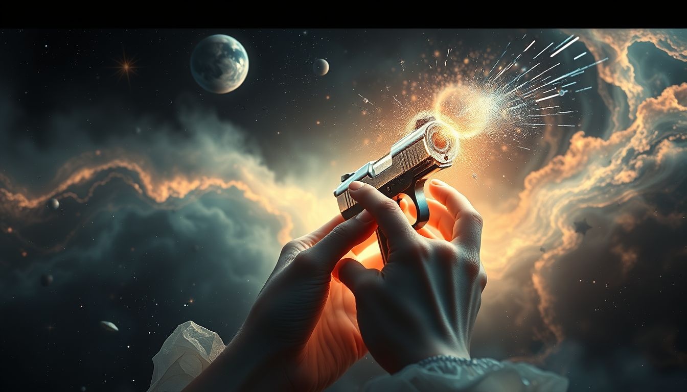 Rêver d’un pistolet pointé révèle souvent une peur intérieure.