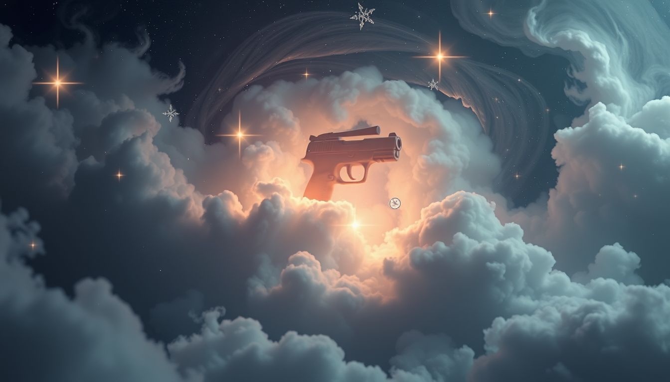 Rêver d’un pistolet silencieux symbolise discrétion et secrets cachés.
