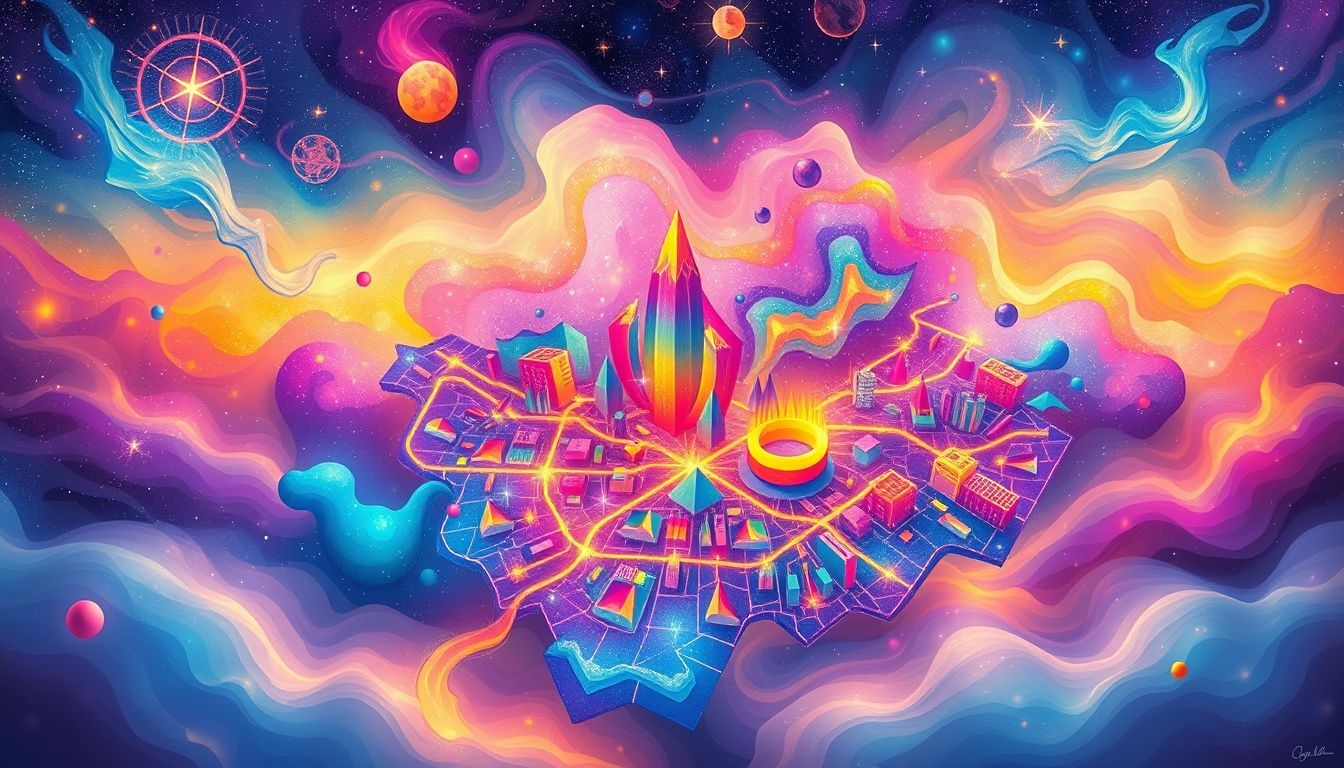 Rêver d'un plan coloré évoque harmonie, imagination et multiculturalisme urbain.