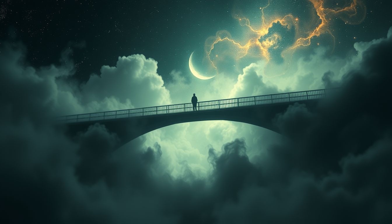 Rêver d’un pont sombre symbolise souvent la peur du changement.