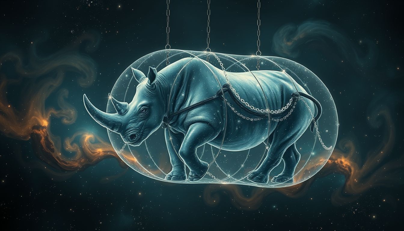 Rêver d’un rhinocéros captif reflète une sensation d’emprisonnement.