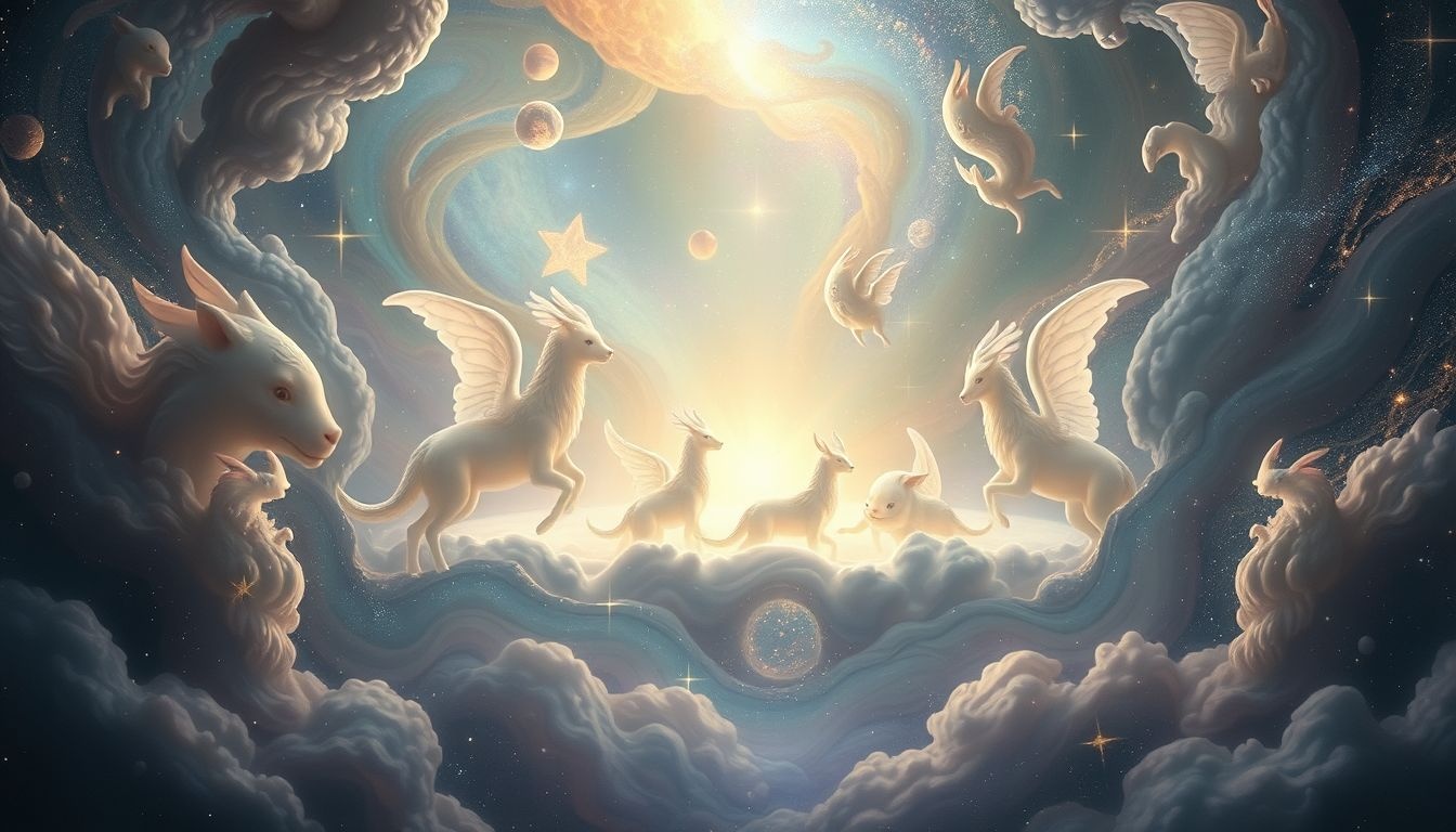 Rêver d’un sanctuaire protégé par des animaux symbolise l’instinct.