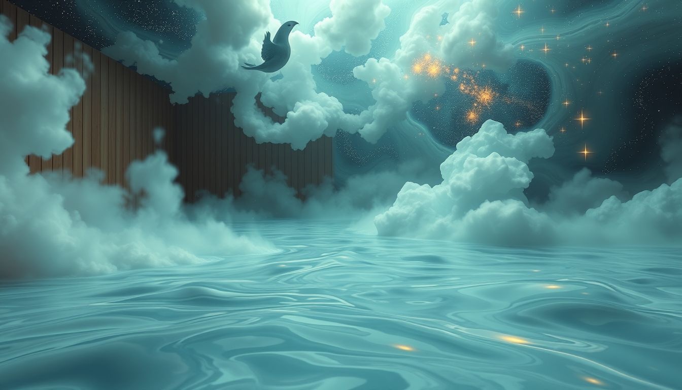 Rêver d'un sauna inondé symbolise une surcharge émotionnelle difficile à contrôler.