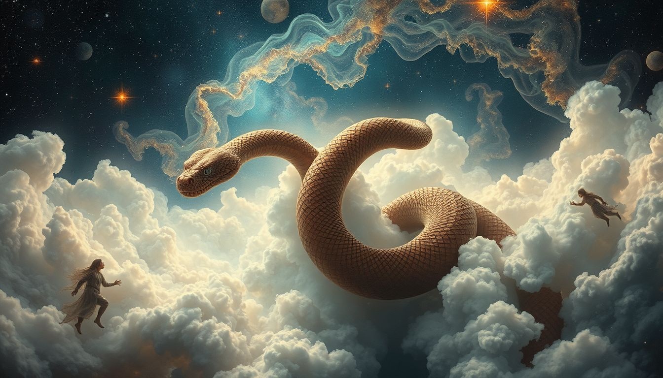 Rêver d’un serpent brun symbolise souvent une peur à affronter.