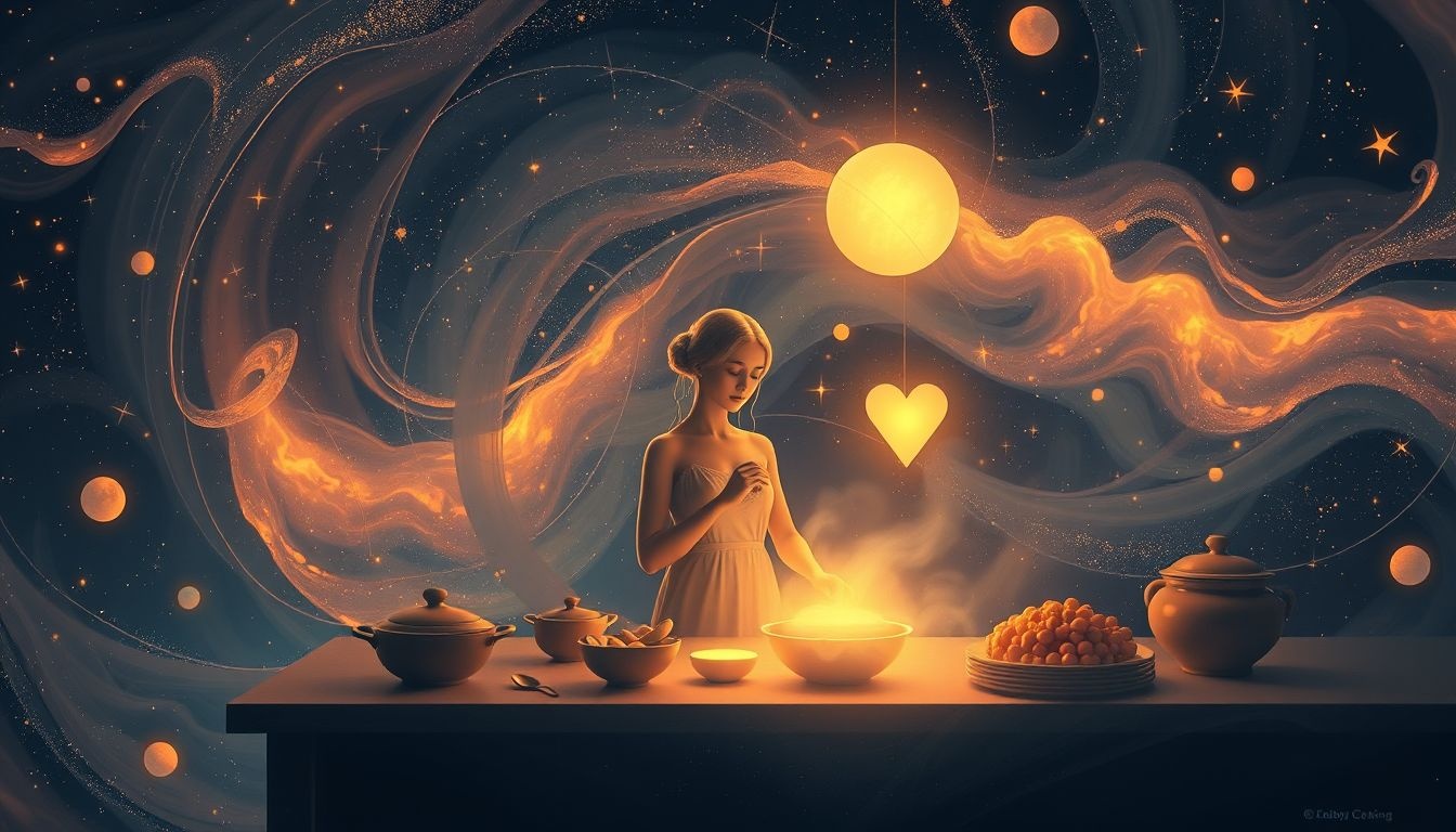 Rêver d’un serviteur cuisinant symbolise soin et réconfort intérieur.