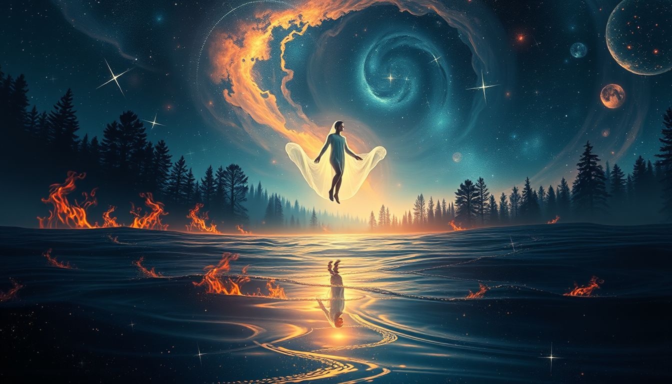 Rêver d’un somnambule dans l’eau symbolise l’inconscient profond.