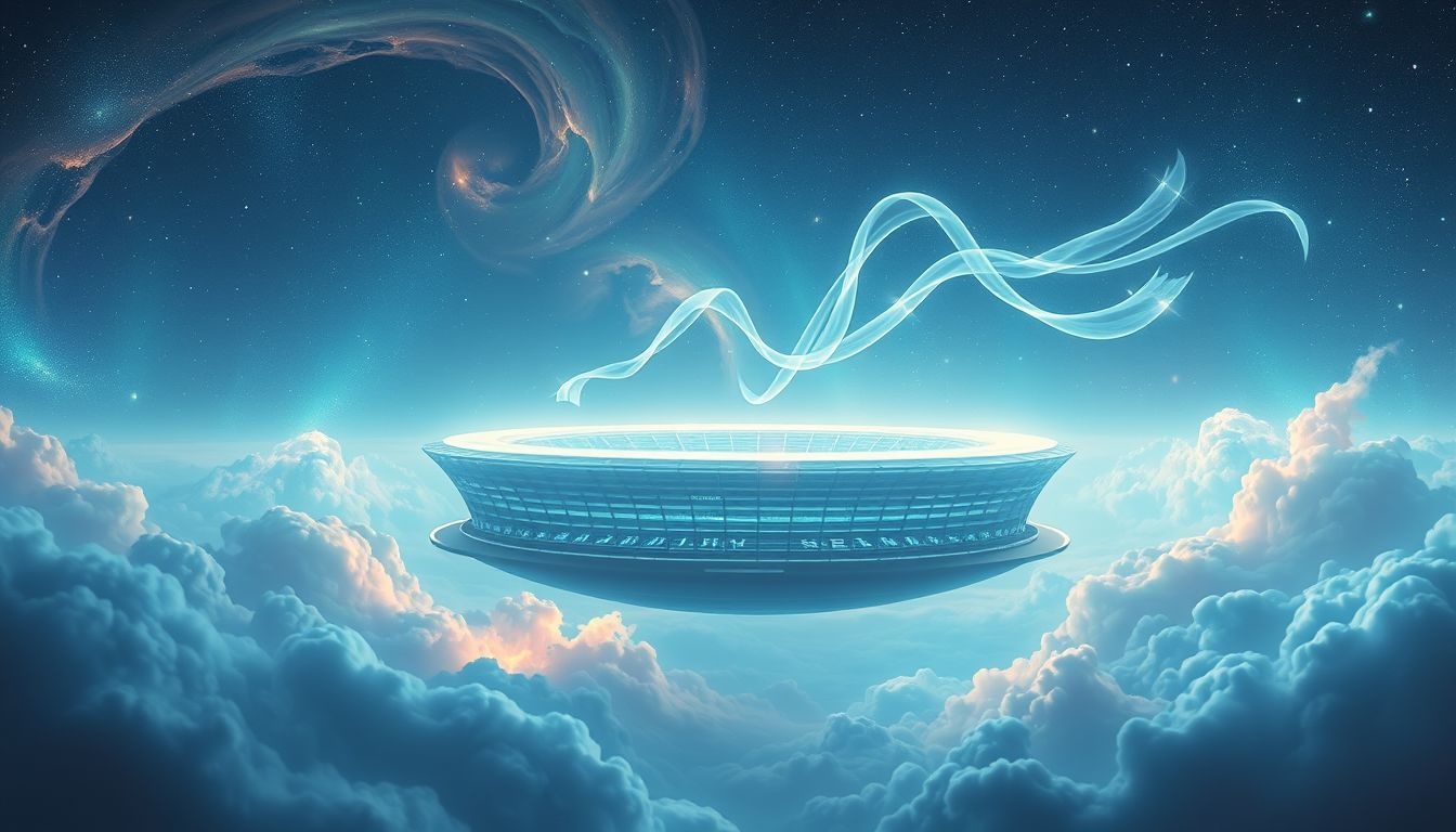 Rêver d’un stade volant symbolise un désir intense de liberté.